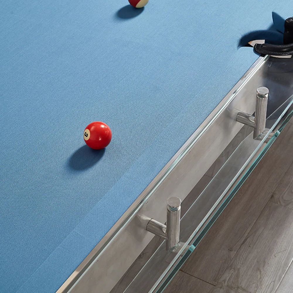 QUESLA L041 7/8/9FT Marble Top Billiard Table Transparent Tempered Glass Frame - Image 5