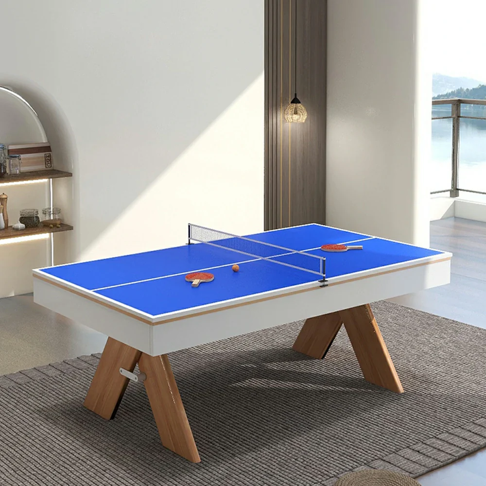 CUETIQ 7FT 3-IN-1 MDF Billiard Table/Table Tennis Table/Dining Table  - Grey - Image 3