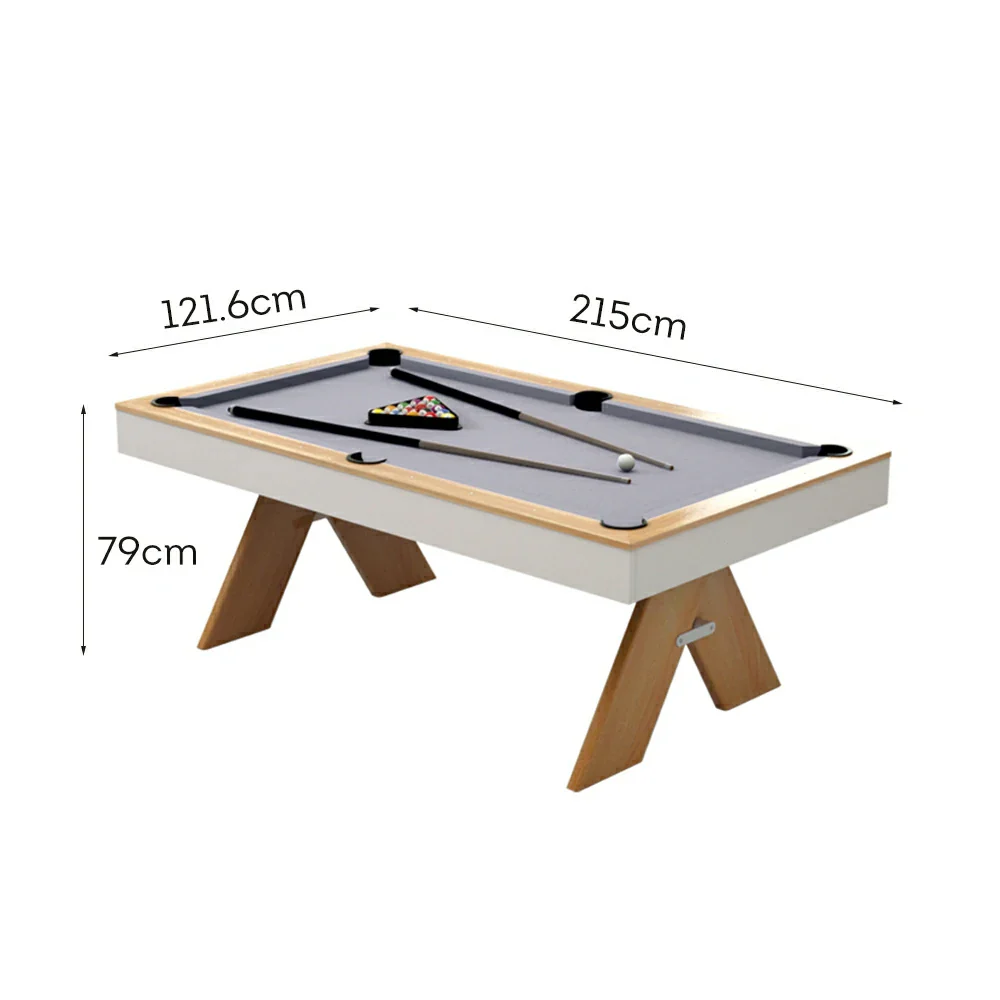 CUETIQ 7FT 3-IN-1 MDF Billiard Table/Table Tennis Table/Dining Table  - Grey - Image 8