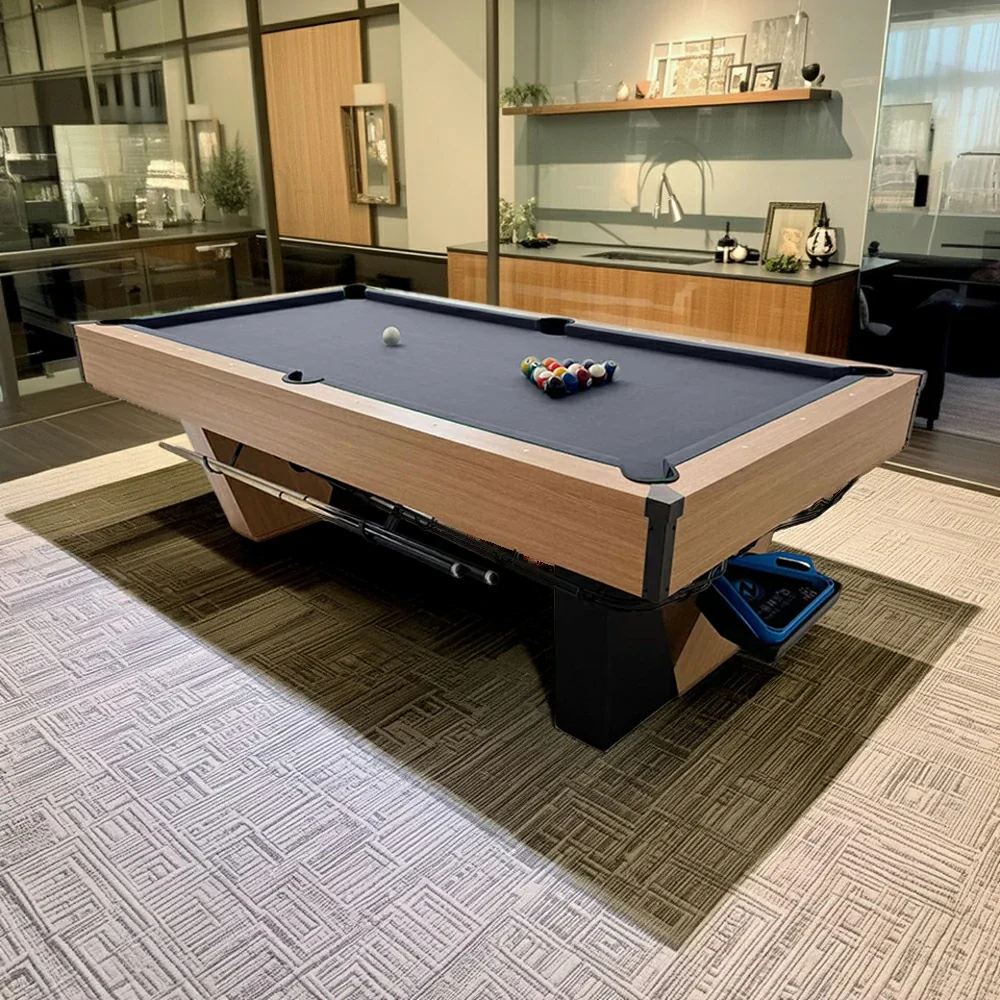 CUETIQ 9FT Black Marble Pool Table - Automatic Ball Return, Professional-Grade Build, Heavy-Duty Frame, Luxury Modern Design - Image 4