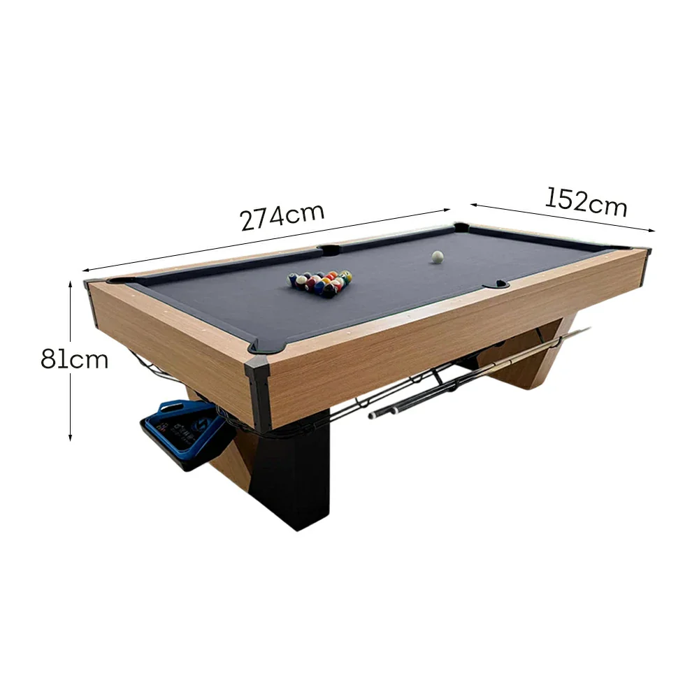 CUETIQ 9FT Black Marble Pool Table - Automatic Ball Return, Professional-Grade Build, Heavy-Duty Frame, Luxury Modern Design - Image 5