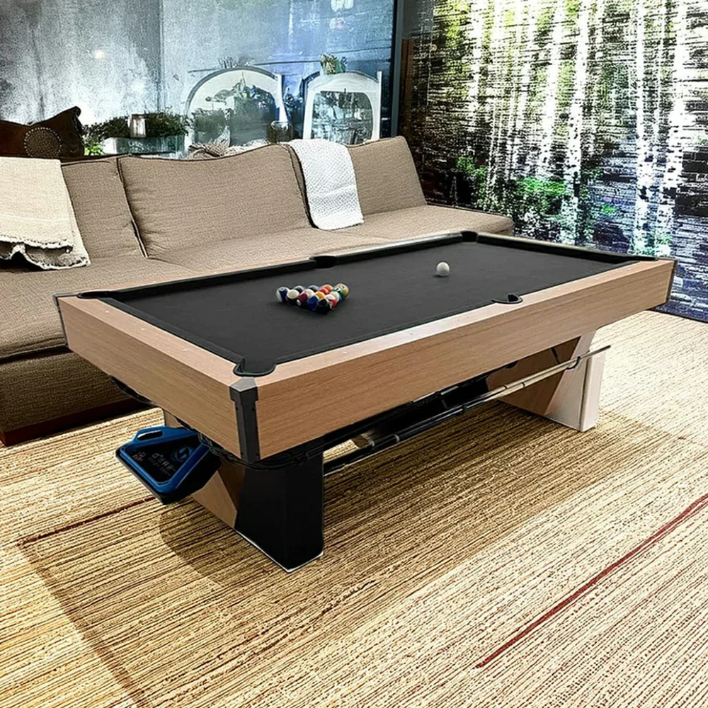 CUETIQ 9FT Black Marble Pool Table - Automatic Ball Return, Professional-Grade Build, Heavy-Duty Frame, Luxury Modern Design - Image 7