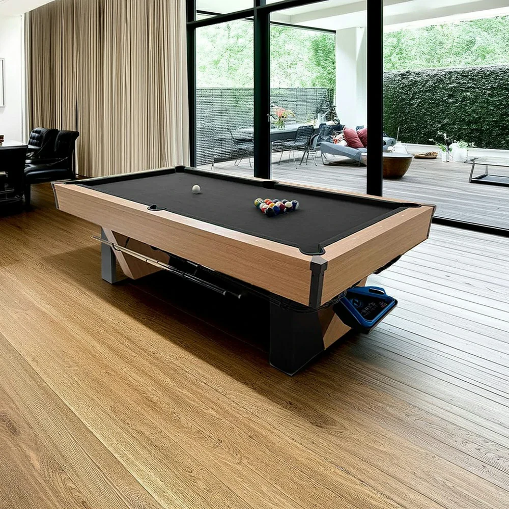 CUETIQ 9FT Black Marble Pool Table - Automatic Ball Return, Professional-Grade Build, Heavy-Duty Frame, Luxury Modern Design - Image 9