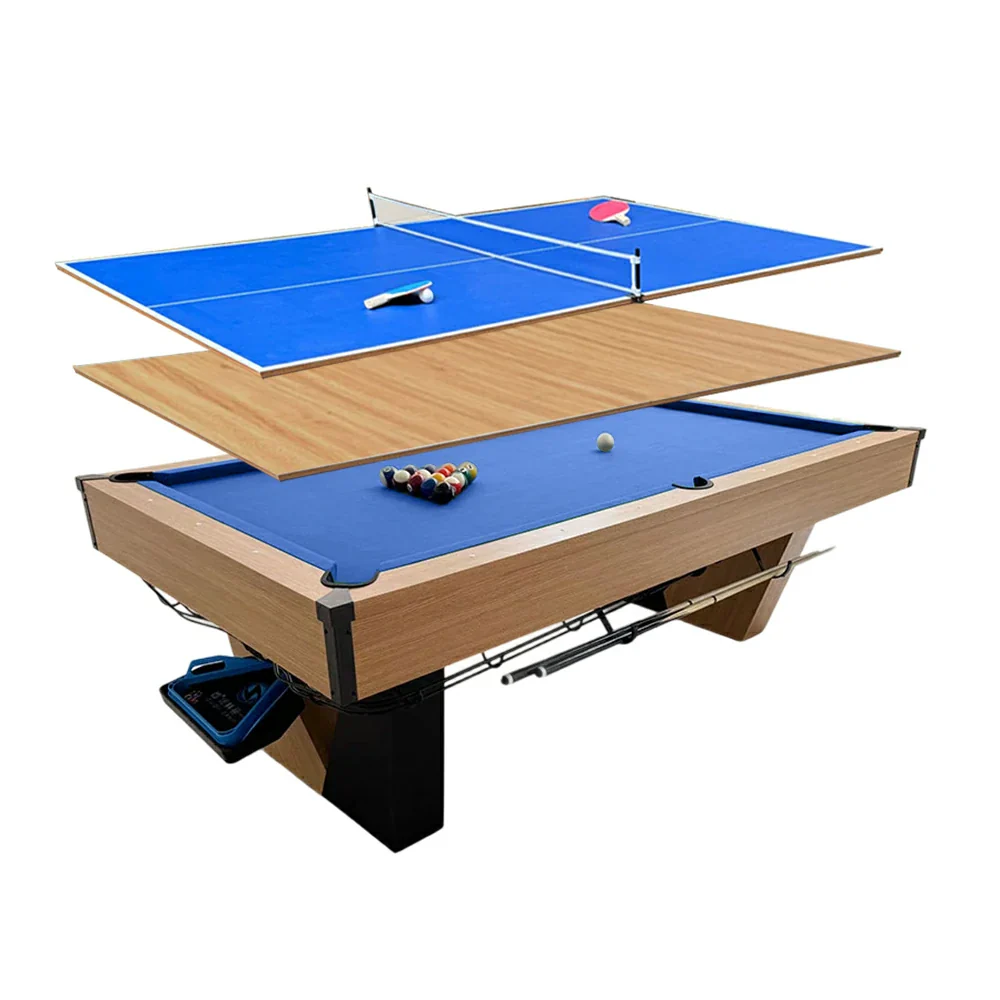 CUETIQ 8FT Black Marble Pool Table - Automatic Ball Return, 3-in-1 Multi-Function Design - Image 8