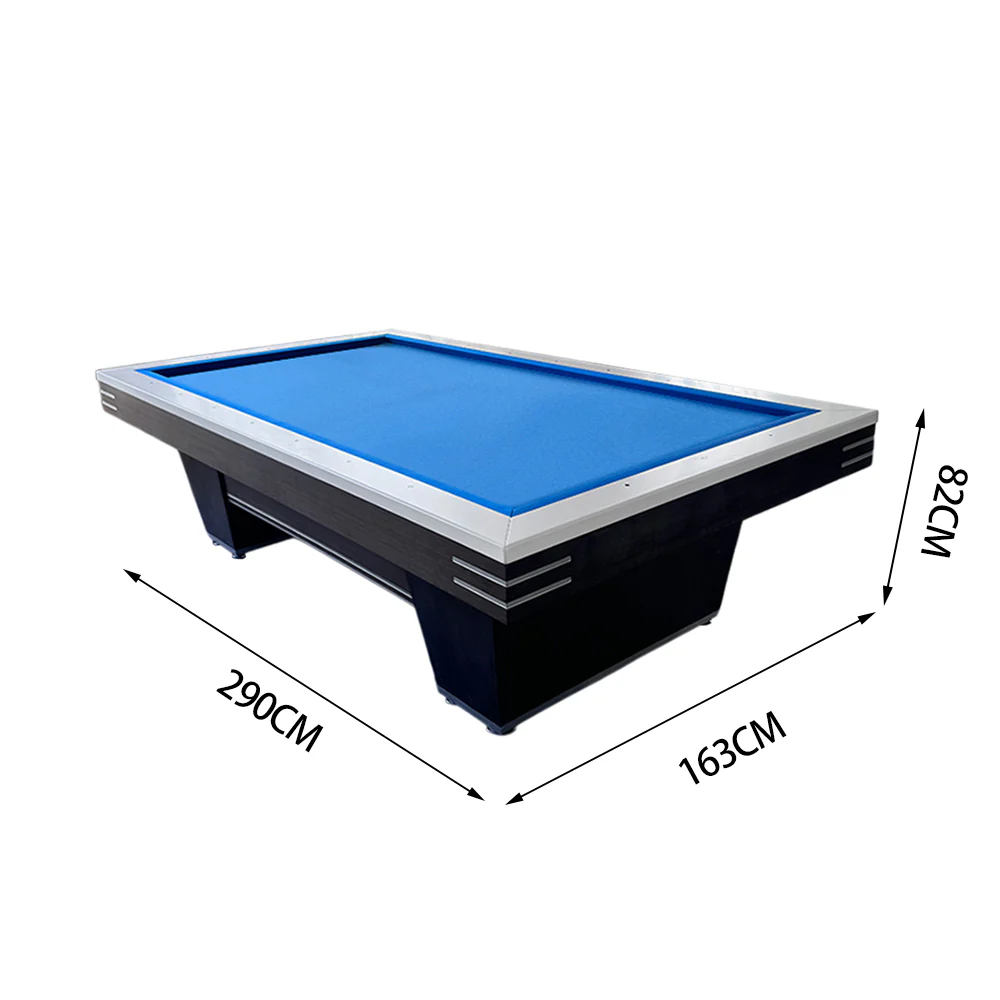 QUESLA K001 Luxury Edition Thickness Slate 9FT Painted Craft Pool Table - Black - Image 5