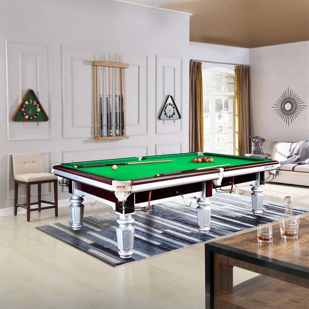 JOY Q7 9FT Chinese Luxury Slate Table Pool Table Sliver Frame - Image 4