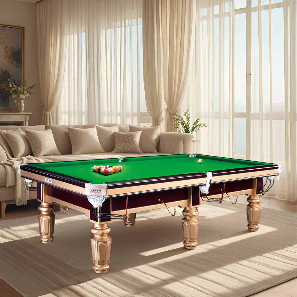 JOY Q8 9FT Chinese Luxury Slate Table Pool Table Gold Frame - Image 3