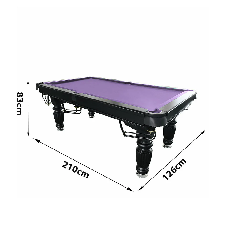 QUESLA 7FT Pool Table 2025 Model - Classic Slate Design Upgraded with Reinforced Legs & Pro Ball Nets - Professional Billiard Table, Solid Timber Black Frame - Image 33