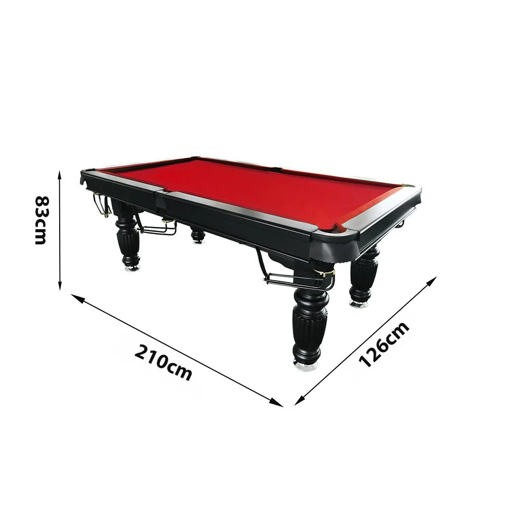 QUESLA 7FT Pool Table 2025 Model - Classic Slate Design Upgraded with Reinforced Legs & Pro Ball Nets - Professional Billiard Table, Solid Timber Black Frame - Image 35