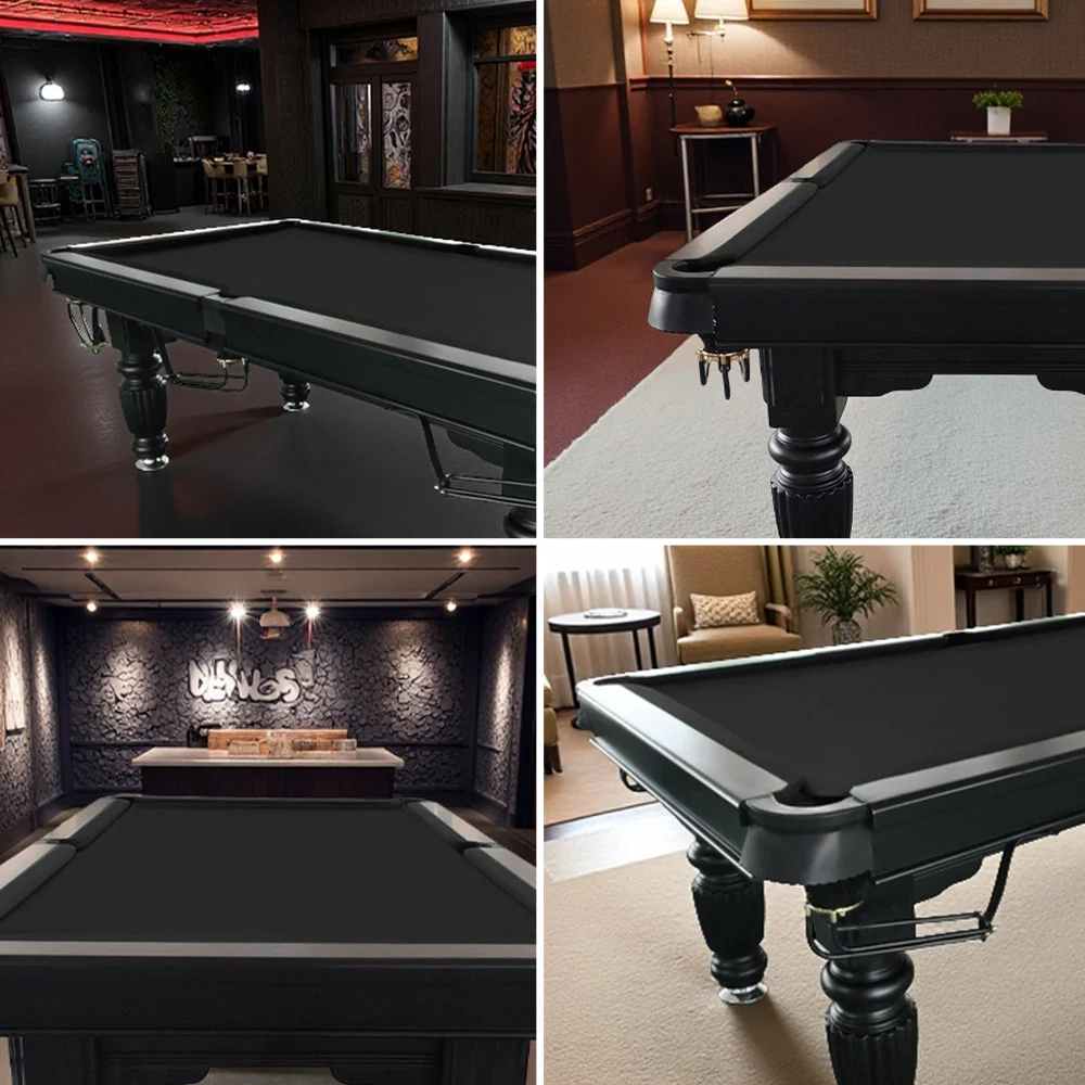 QUESLA 7FT Pool Table 2025 Model - Classic Slate Design Upgraded with Reinforced Legs & Pro Ball Nets - Professional Billiard Table, Solid Timber Black Frame - Image 23