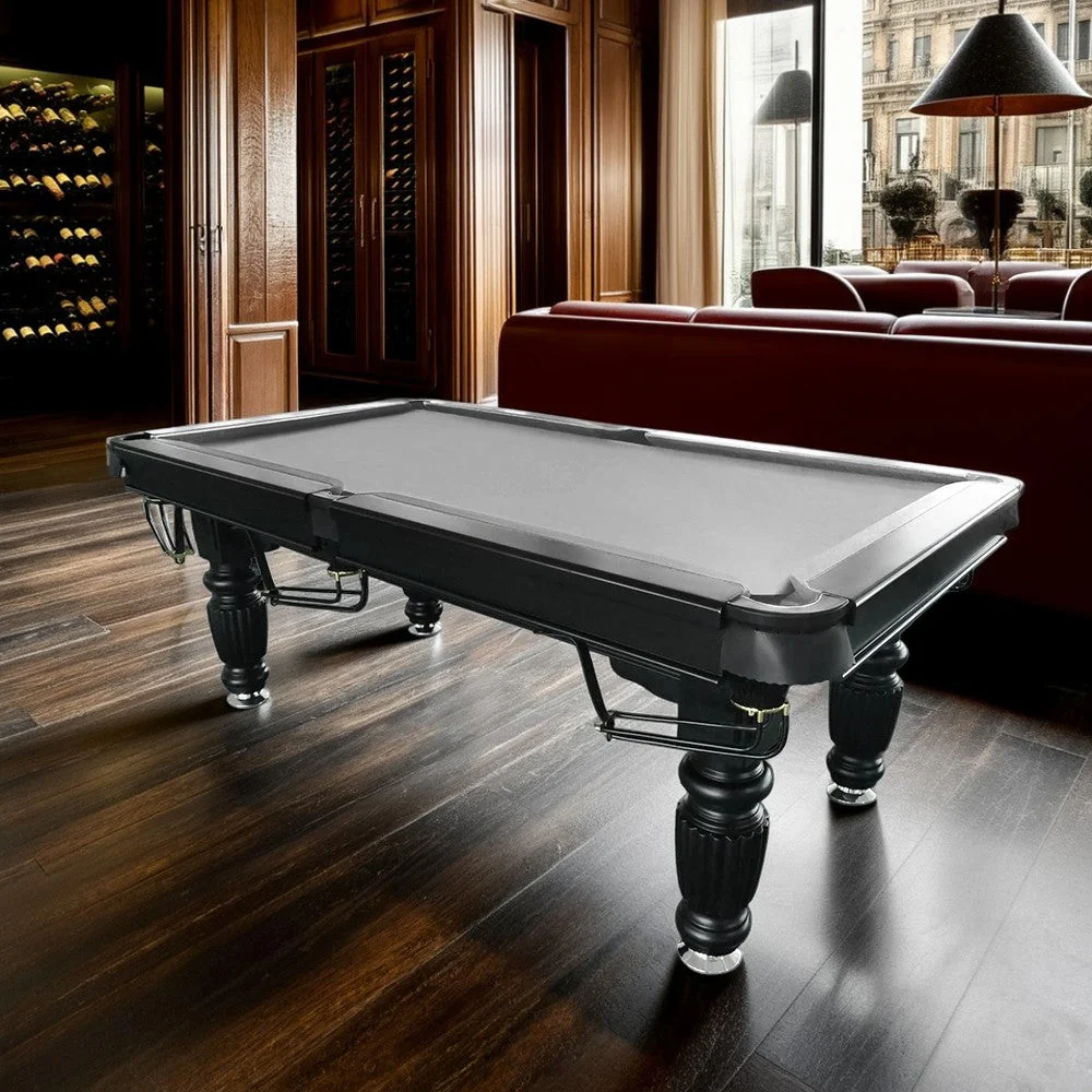 QUESLA 7FT Pool Table 2025 Model - Classic Slate Design Upgraded with Reinforced Legs & Pro Ball Nets - Professional Billiard Table, Solid Timber Black Frame - Image 27