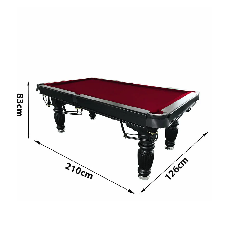 QUESLA 7FT Pool Table 2025 Model - Classic Slate Design Upgraded with Reinforced Legs & Pro Ball Nets - Professional Billiard Table, Solid Timber Black Frame - Image 32