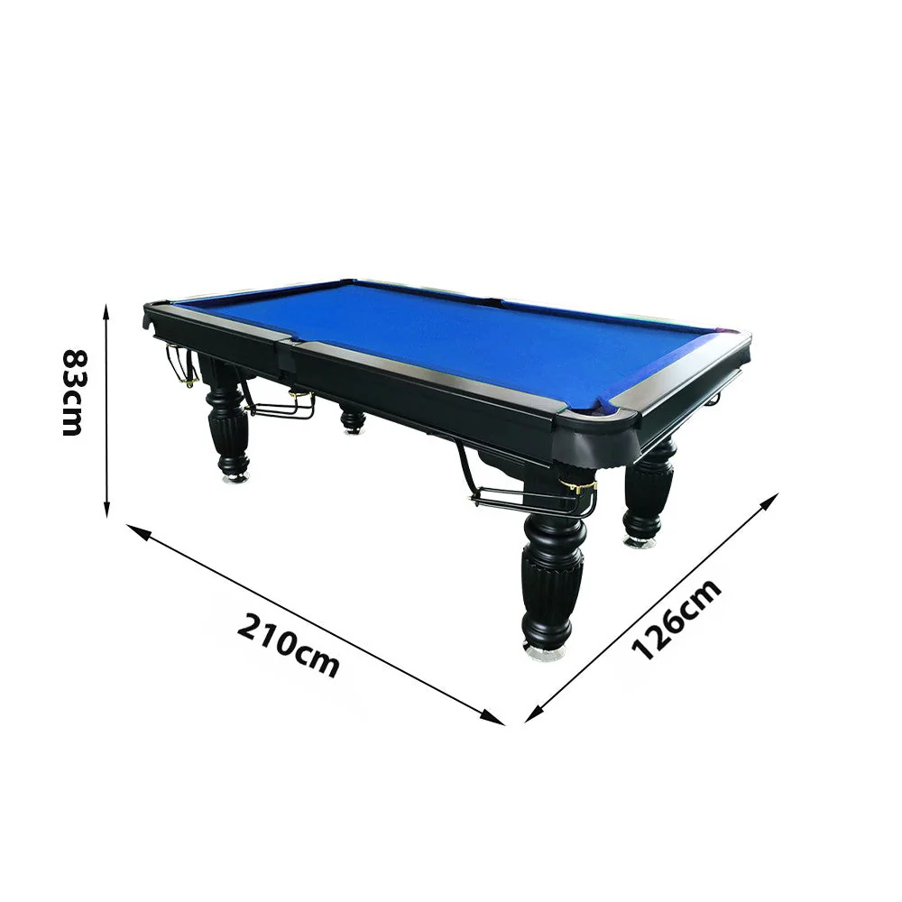 QUESLA 7FT Pool Table 2025 Model - Classic Slate Design Upgraded with Reinforced Legs & Pro Ball Nets - Professional Billiard Table, Solid Timber Black Frame - Image 36