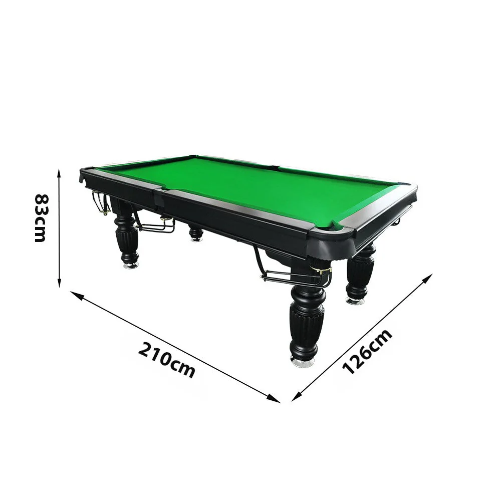 QUESLA 7FT Pool Table 2025 Model - Classic Slate Design Upgraded with Reinforced Legs & Pro Ball Nets - Professional Billiard Table, Solid Timber Black Frame - Image 37