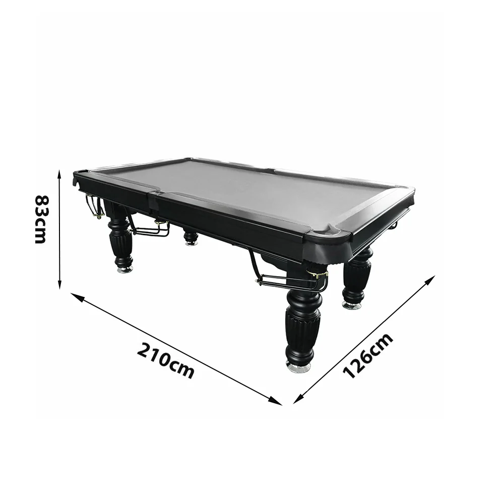 QUESLA 7FT Pool Table 2025 Model - Classic Slate Design Upgraded with Reinforced Legs & Pro Ball Nets - Professional Billiard Table, Solid Timber Black Frame - Image 38