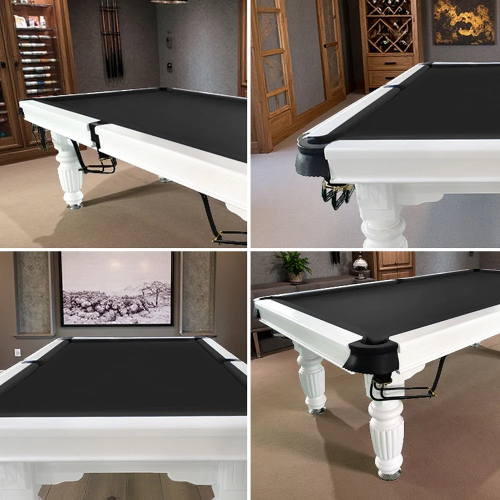 QUESLA 7FT Pool Table 2025 Model - Classic Slate Design Upgraded with Reinforced Legs & Pro Ball Nets - Professional Billiard Table, Solid Timber White Frame - Image 10