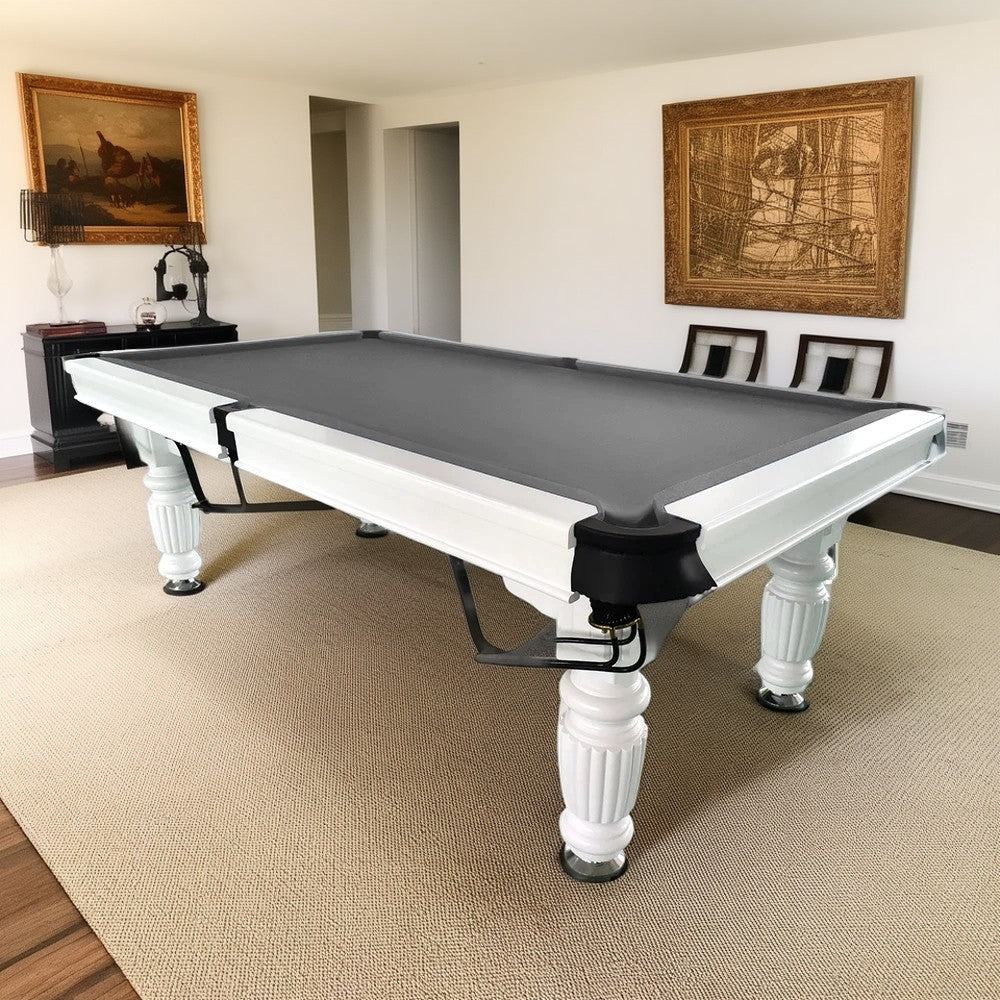 QUESLA 7FT Pool Table 2025 Model - Classic Slate Design Upgraded with Reinforced Legs & Pro Ball Nets - Professional Billiard Table, Solid Timber White Frame - Image 27