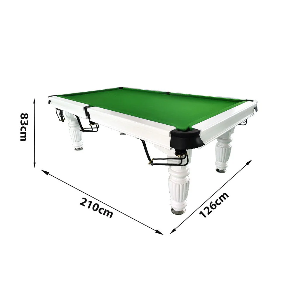 QUESLA 7FT Pool Table 2025 Model - Classic Slate Design Upgraded with Reinforced Legs & Pro Ball Nets - Professional Billiard Table, Solid Timber White Frame - Image 33