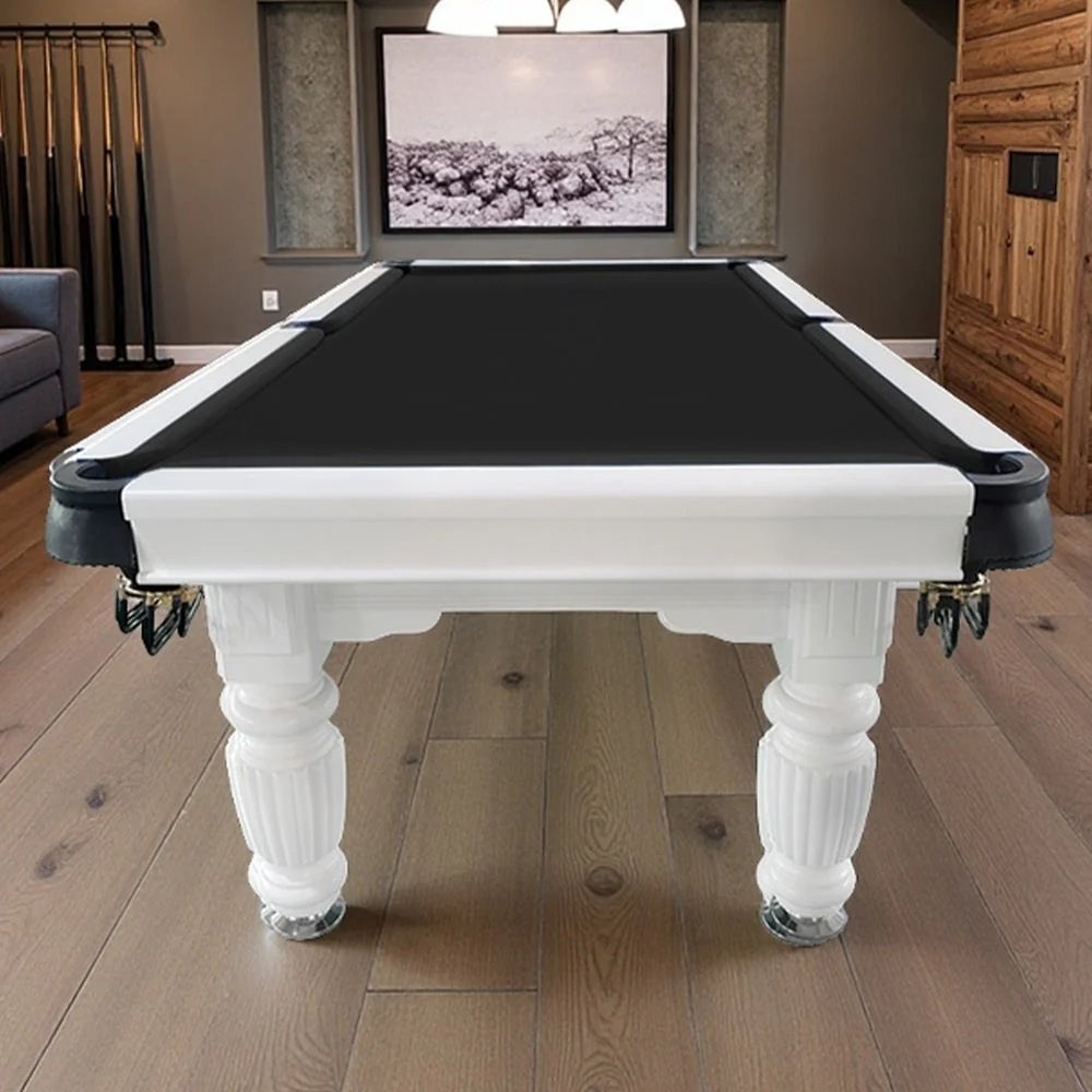 QUESLA 7FT Pool Table 2025 Model - Classic Slate Design Upgraded with Reinforced Legs & Pro Ball Nets - Professional Billiard Table, Solid Timber White Frame - Image 6