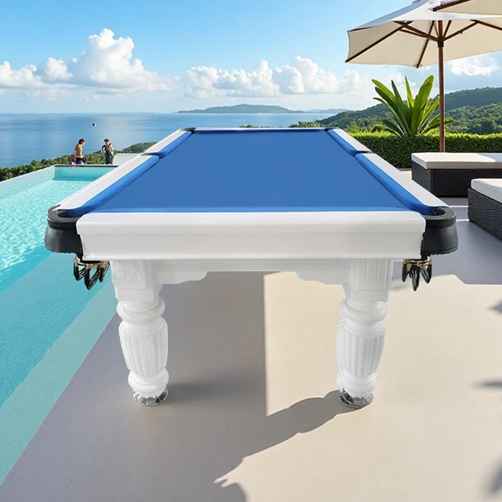 QUESLA 7FT Pool Table 2025 Model - Classic Slate Design Upgraded with Reinforced Legs & Pro Ball Nets - Professional Billiard Table, Solid Timber White Frame - Image 16