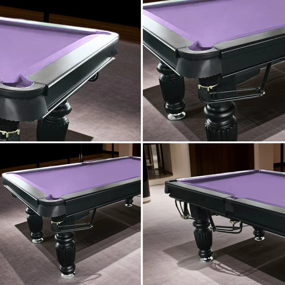 QUESLA 8FT Pool Table 2025 Model - Classic Slate Design Upgraded with Reinforced Legs & Pro Ball Nets - Professional Billiard Table, Solid Timber Black Frame - Image 28