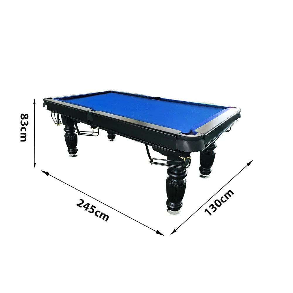 QUESLA 8FT Pool Table 2025 Model - Classic Slate Design Upgraded with Reinforced Legs & Pro Ball Nets - Professional Billiard Table, Solid Timber Black Frame - Image 75