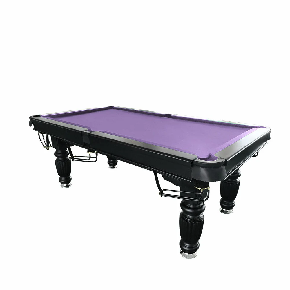 QUESLA 8FT Pool Table 2025 Model - Classic Slate Design Upgraded with Reinforced Legs & Pro Ball Nets - Professional Billiard Table, Solid Timber Black Frame - Image 10