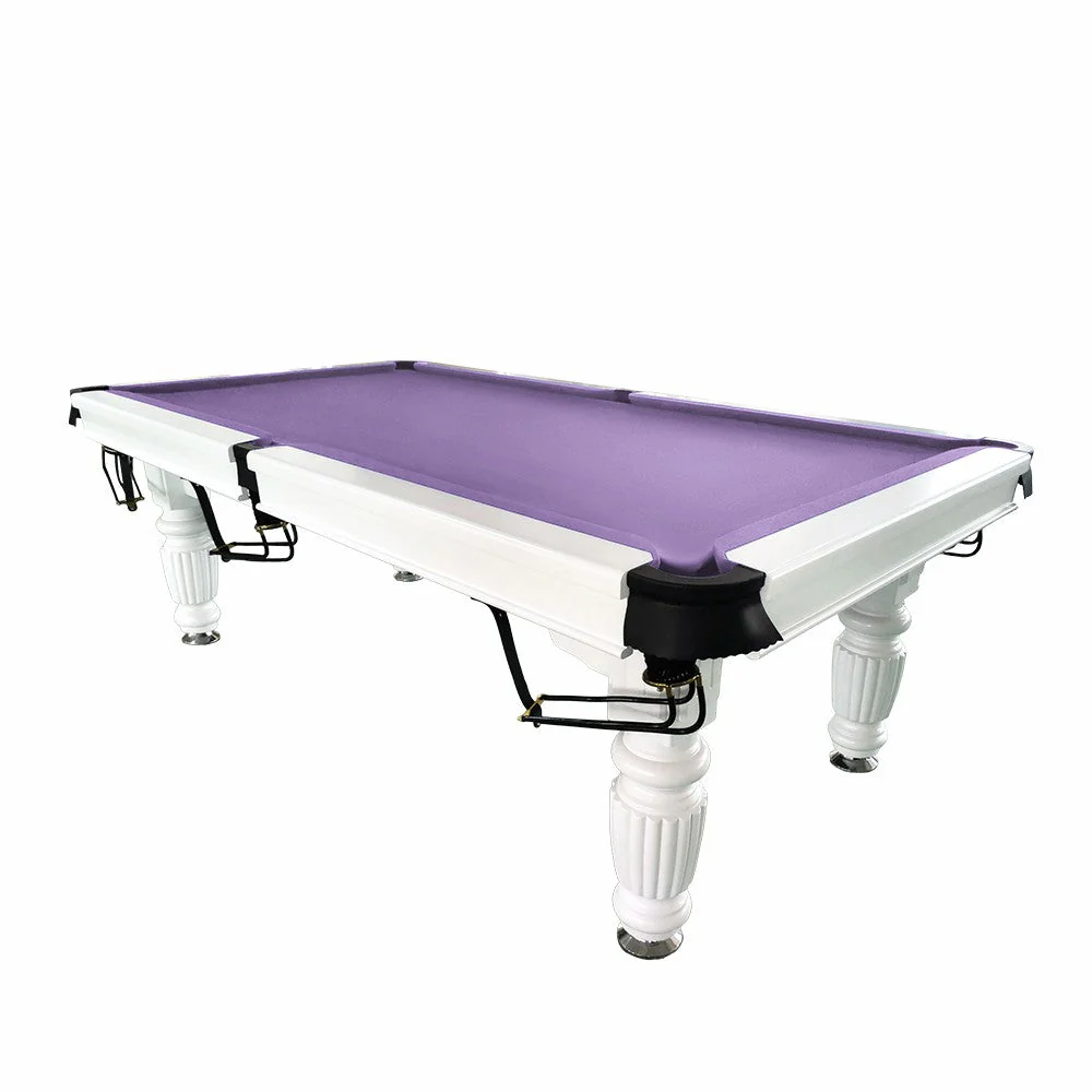 QUESLA 8FT Pool Table 2025 Model - Classic Slate Design Upgraded with Reinforced Legs & Pro Ball Nets - Professional Billiard Table, Solid Timber White Frame - Image 12