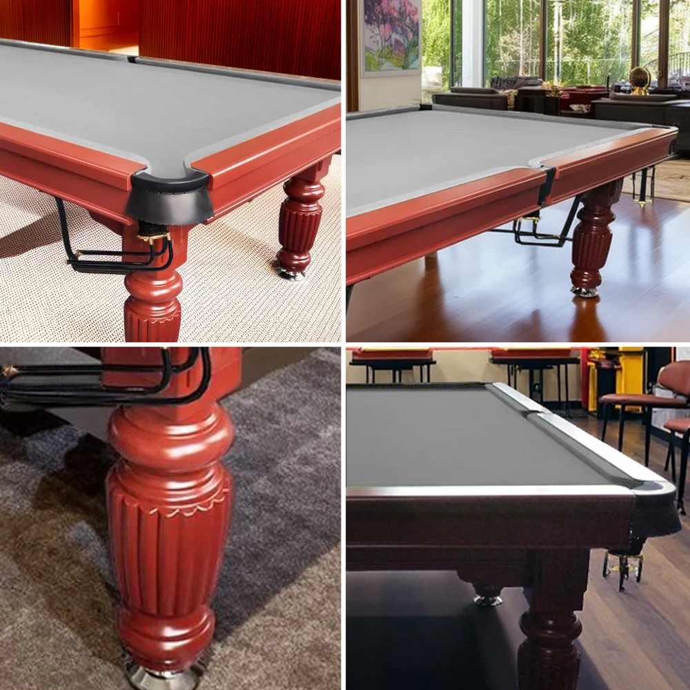 QUESLA 8FT Pool Table 2025 Model - Classic Slate Design Upgraded with Reinforced Legs & Pro Ball Nets - Professional Billiard Table, Solid Timber Walnut Frame - Image 13