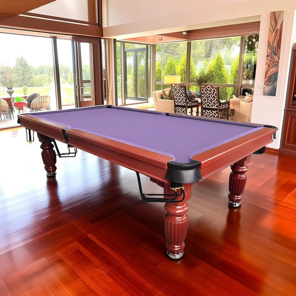 QUESLA 8FT Pool Table 2025 Model - Classic Slate Design Upgraded with Reinforced Legs & Pro Ball Nets - Professional Billiard Table, Solid Timber Walnut Frame - Image 17