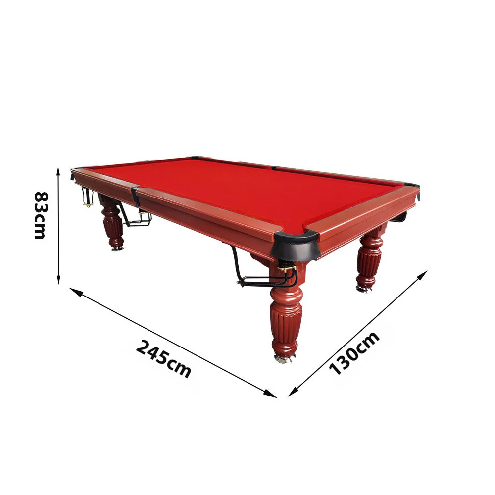 QUESLA 8FT Pool Table 2025 Model - Classic Slate Design Upgraded with Reinforced Legs & Pro Ball Nets - Professional Billiard Table, Solid Timber Walnut Frame - Image 32