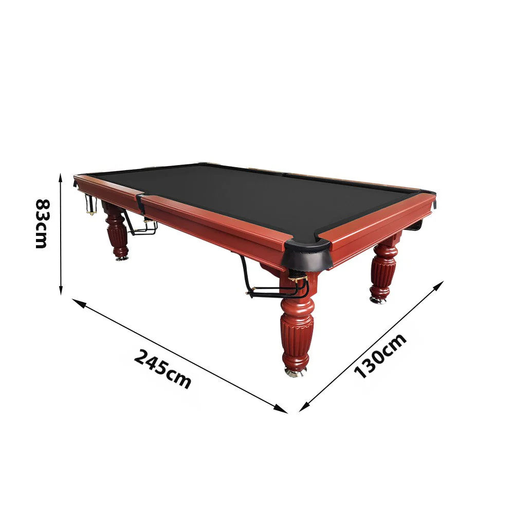 QUESLA 8FT Pool Table 2025 Model - Classic Slate Design Upgraded with Reinforced Legs & Pro Ball Nets - Professional Billiard Table, Solid Timber Walnut Frame - Image 66