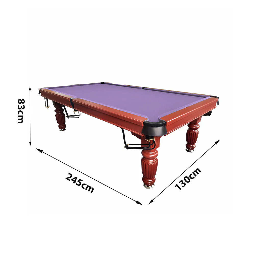 QUESLA 8FT Pool Table 2025 Model - Classic Slate Design Upgraded with Reinforced Legs & Pro Ball Nets - Professional Billiard Table, Solid Timber Walnut Frame - Image 69