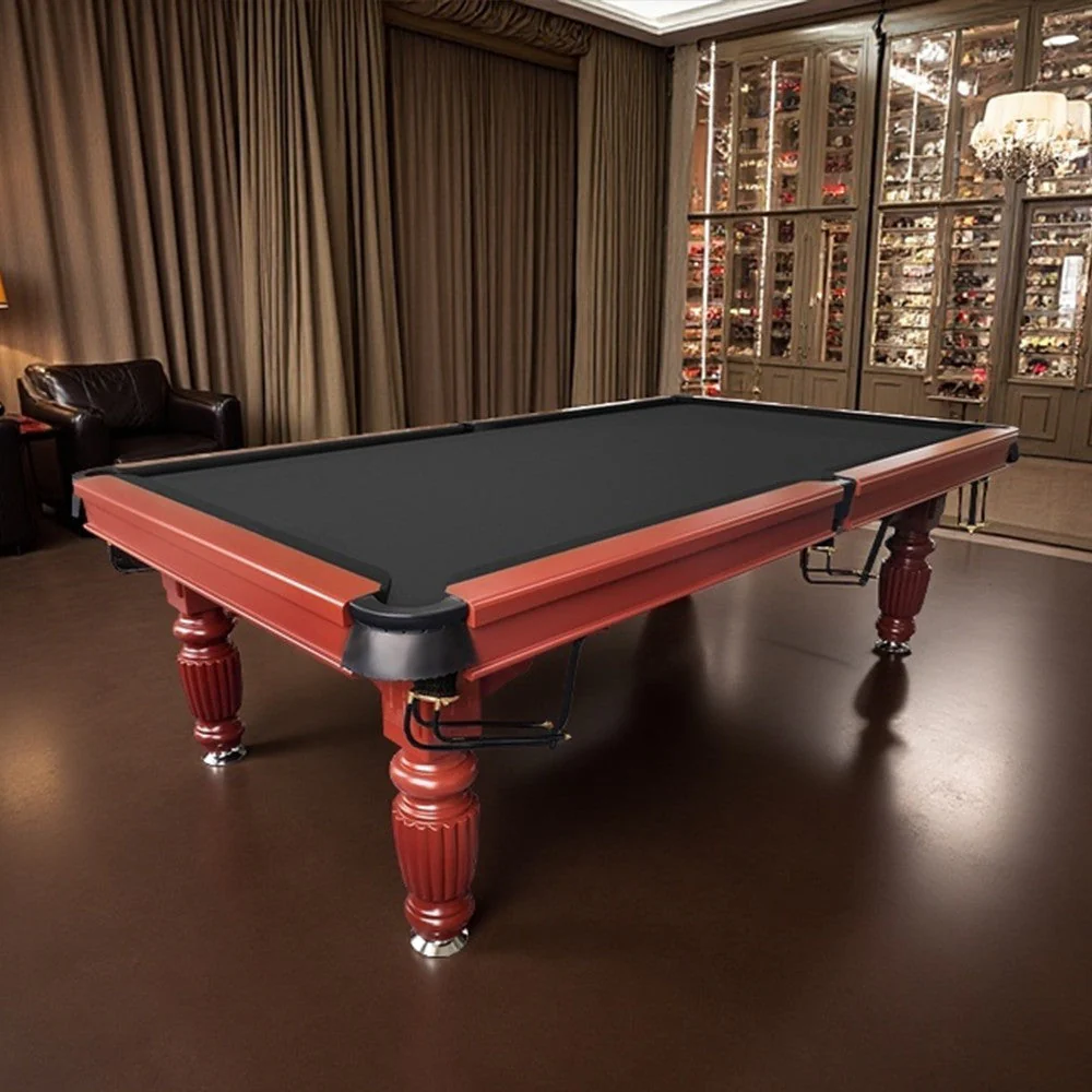 QUESLA 8FT Pool Table 2025 Model - Classic Slate Design Upgraded with Reinforced Legs & Pro Ball Nets - Professional Billiard Table, Solid Timber Walnut Frame - Image 8