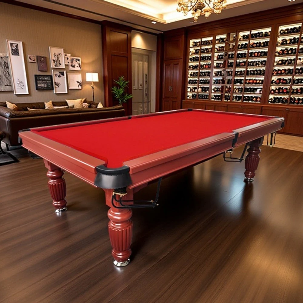QUESLA 8FT Pool Table 2025 Model - Classic Slate Design Upgraded with Reinforced Legs & Pro Ball Nets - Professional Billiard Table, Solid Timber Walnut Frame - Image 12