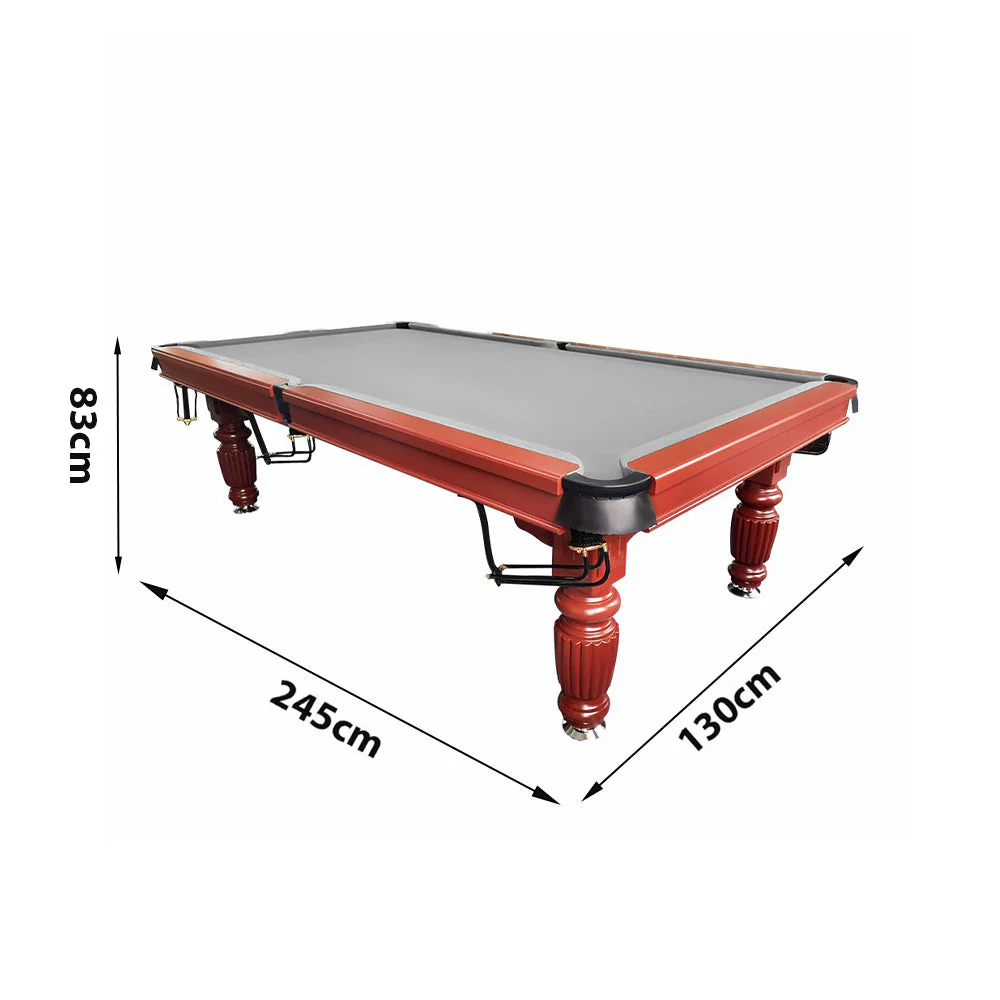 QUESLA 8FT Pool Table 2025 Model - Classic Slate Design Upgraded with Reinforced Legs & Pro Ball Nets - Professional Billiard Table, Solid Timber Walnut Frame - Image 29