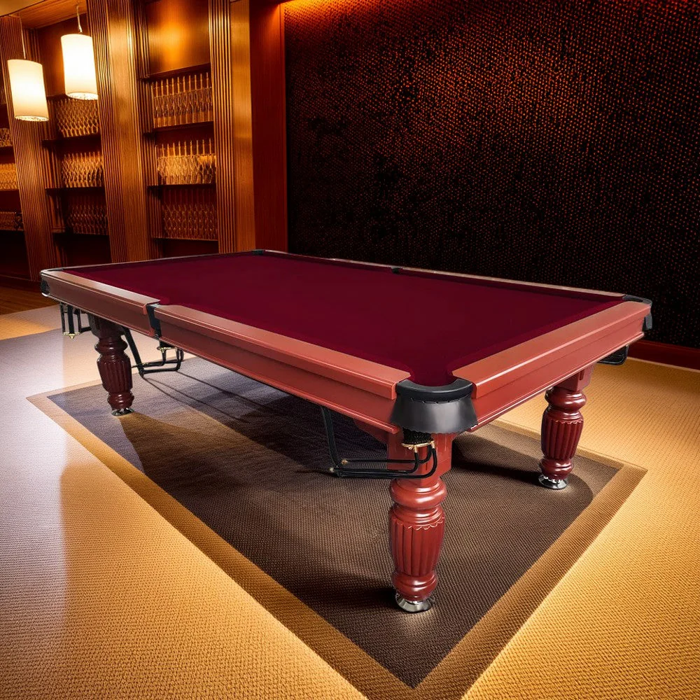 QUESLA 8FT Pool Table 2025 Model - Classic Slate Design Upgraded with Reinforced Legs & Pro Ball Nets - Professional Billiard Table, Solid Timber Walnut Frame - Image 15