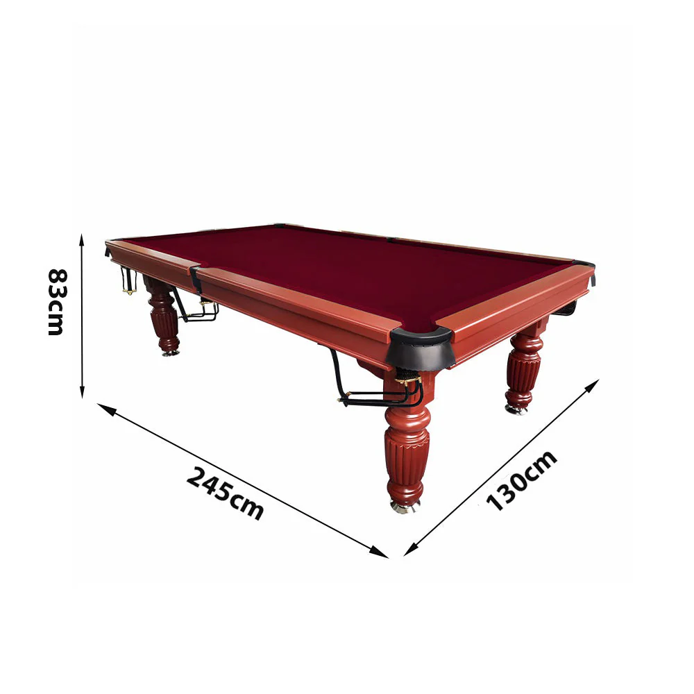 QUESLA 8FT Pool Table 2025 Model - Classic Slate Design Upgraded with Reinforced Legs & Pro Ball Nets - Professional Billiard Table, Solid Timber Walnut Frame - Image 35
