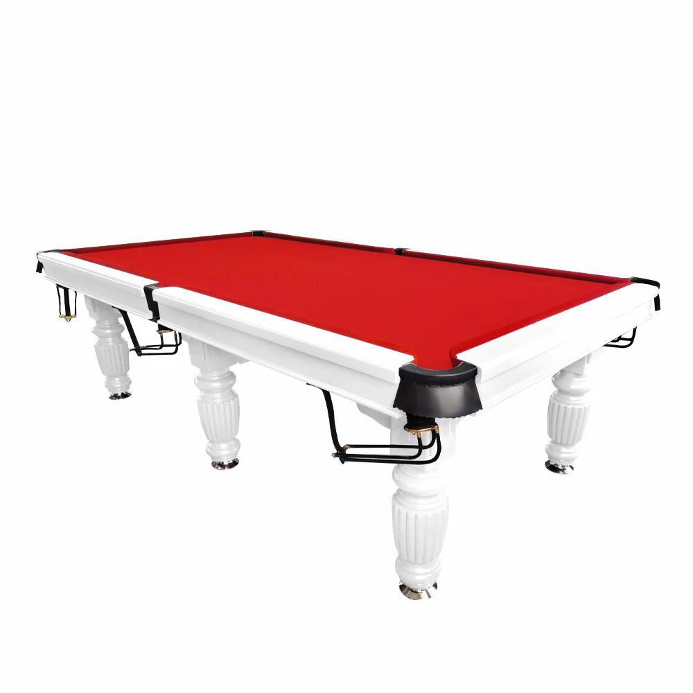 QUESLA 9FT Pool Table 2025 Model - Classic Slate Design Upgraded with Reinforced Legs & Pro Ball Nets - Professional Billiard Table, Solid Timber White Frame - Image 11