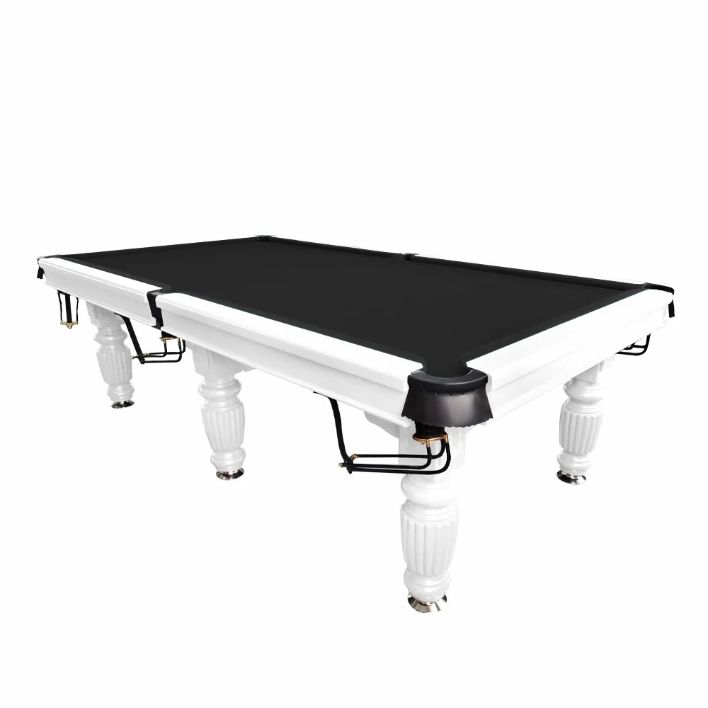 QUESLA 9FT Pool Table 2025 Model - Classic Slate Design Upgraded with Reinforced Legs & Pro Ball Nets - Professional Billiard Table, Solid Timber White Frame - Image 16