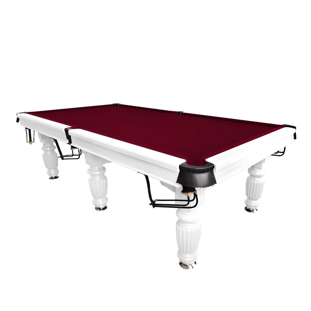 QUESLA 9FT Pool Table 2025 Model - Classic Slate Design Upgraded with Reinforced Legs & Pro Ball Nets - Professional Billiard Table, Solid Timber White Frame - Image 31
