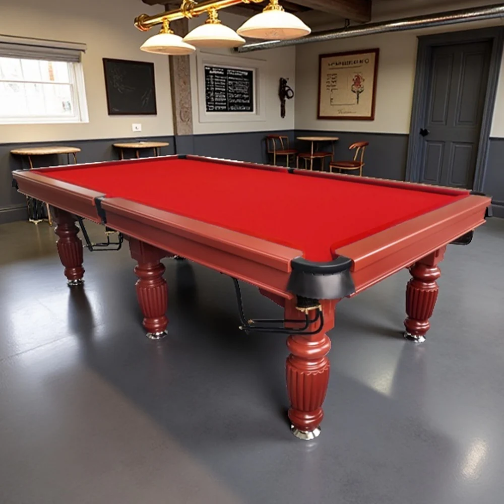 QUESLA 9FT Pool Table 2025 Model - Classic Slate Design Upgraded with Reinforced Legs & Pro Ball Nets - Professional Billiard Table, Solid Timber Walnut Frame - Image 7