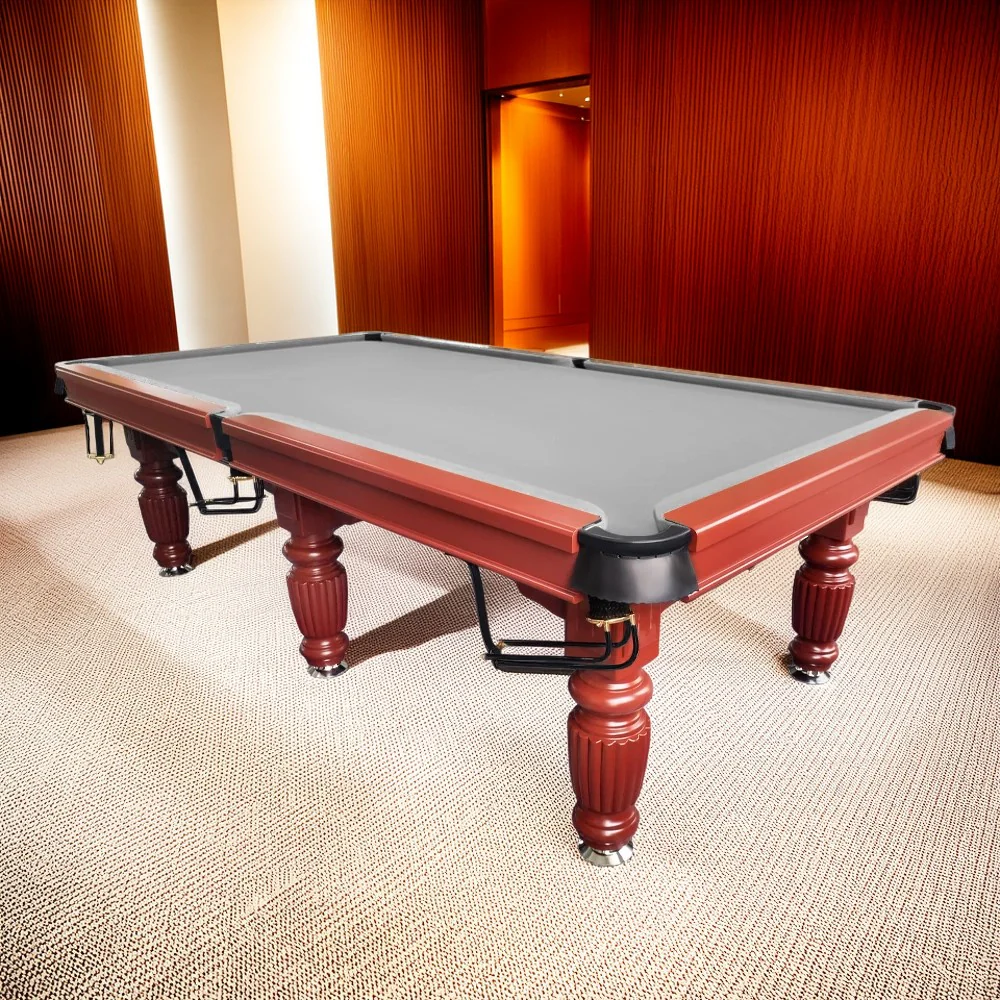 QUESLA 9FT Pool Table 2025 Model - Classic Slate Design Upgraded with Reinforced Legs & Pro Ball Nets - Professional Billiard Table, Solid Timber Walnut Frame - Image 30