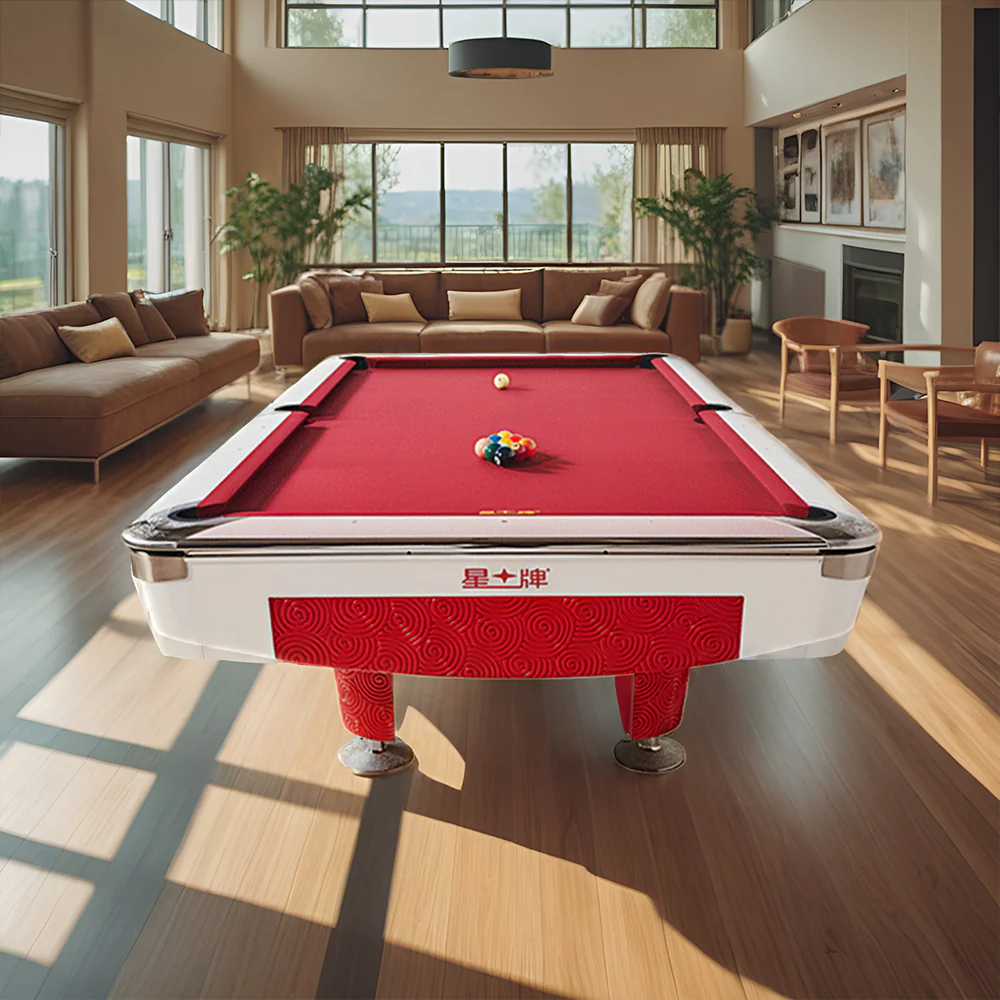 XINGPAI XW130 9FT American Billiard Table  Fancy Nine Ball Table Xiangyun Carving Billiard Case - Image 3