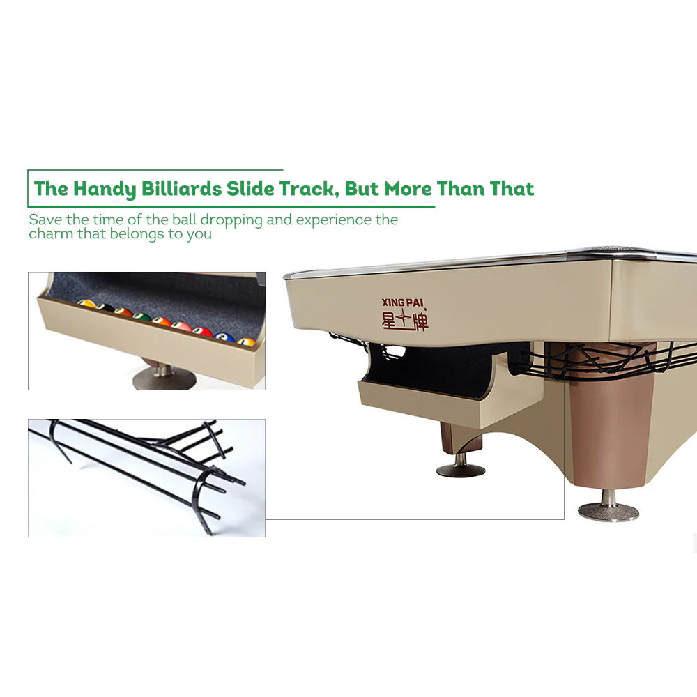 XINGPAI XW138 9FT American Pool Table Fancy Nine Ball Pool Table Economical Pool Table - Image 7