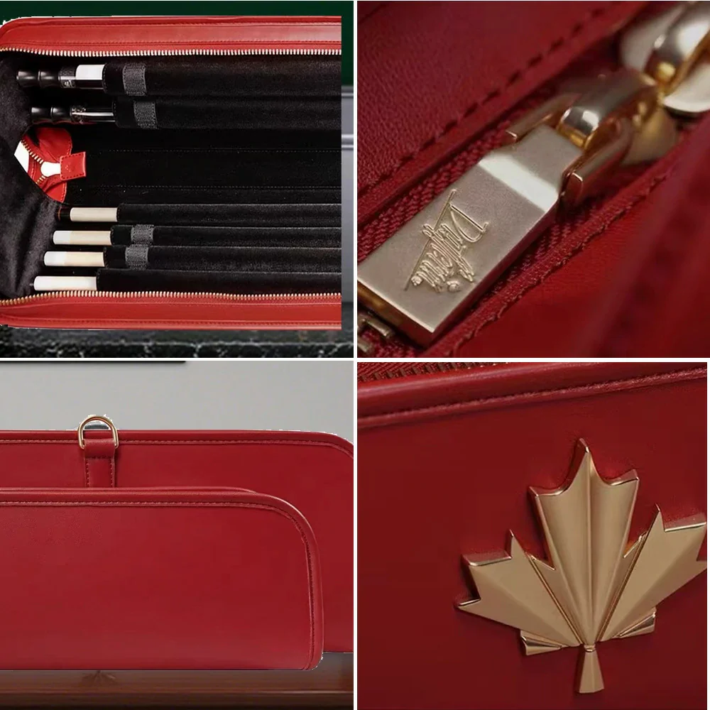 RB Premium 6-Hole 2-Stage Split Club Pool Cue Easy to Manage Handbag - Red - Image 3