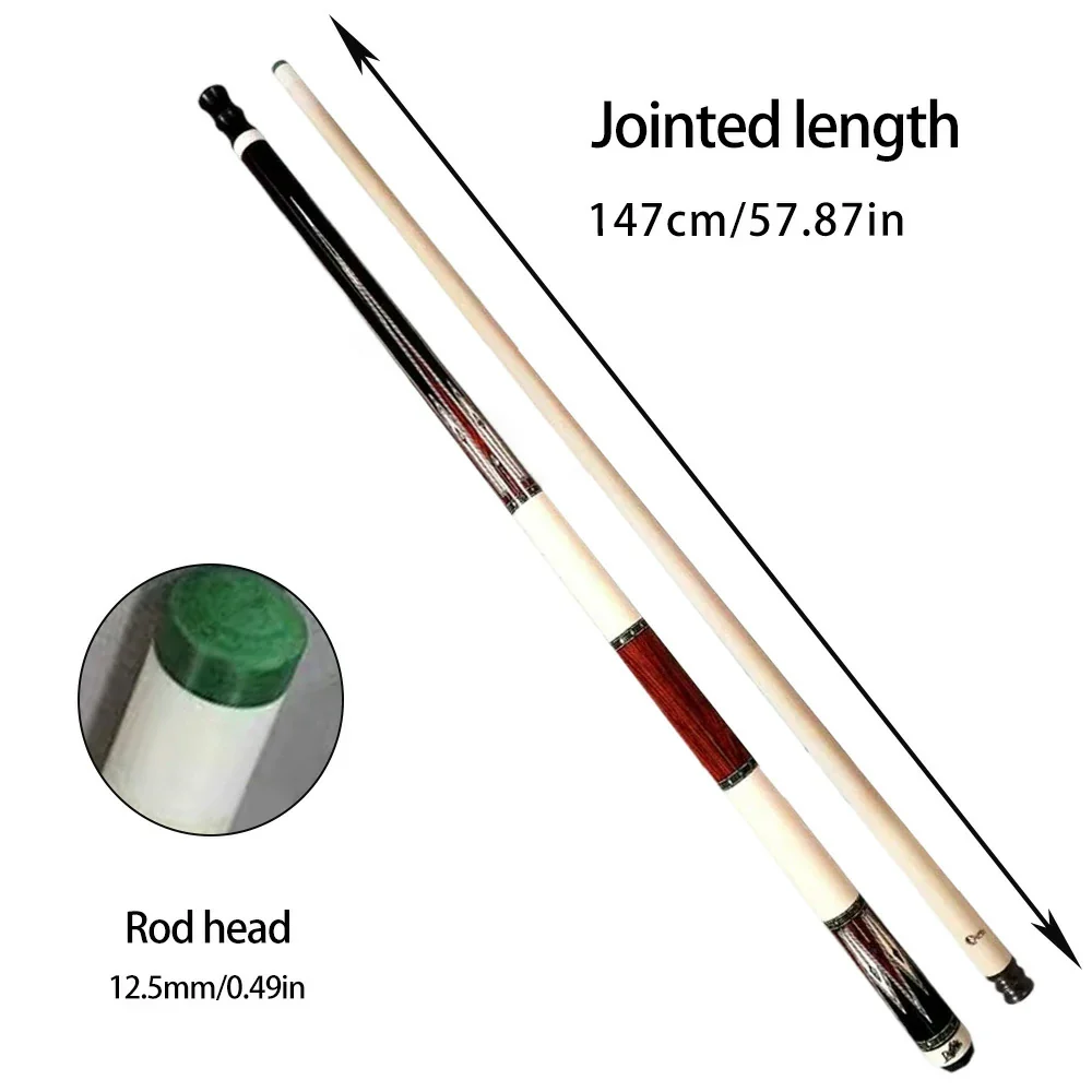 RB 147cm Billiard Cue with 12.5cm Tip High-End Professional Maple Pool Cue Stick Billiards Accessories - Image 5