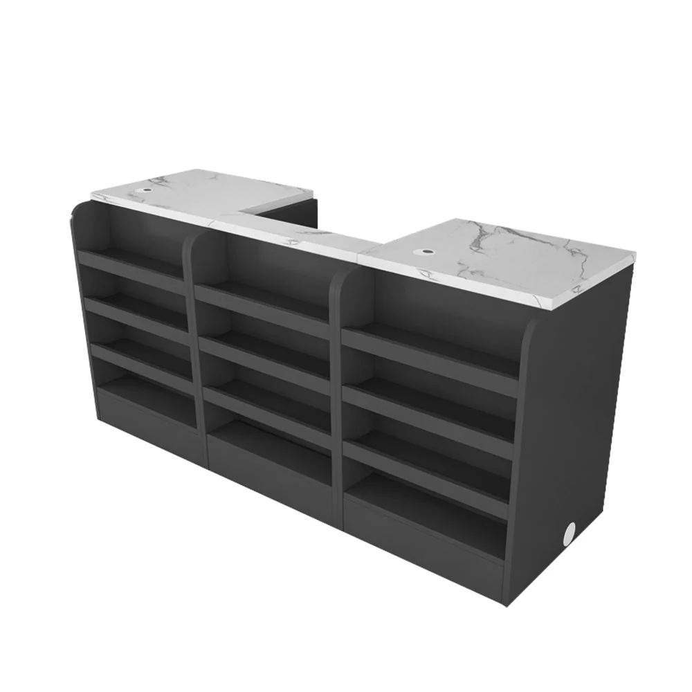 MODERA Slate Table Top Reception Desk MDF Cabinet - Image 3