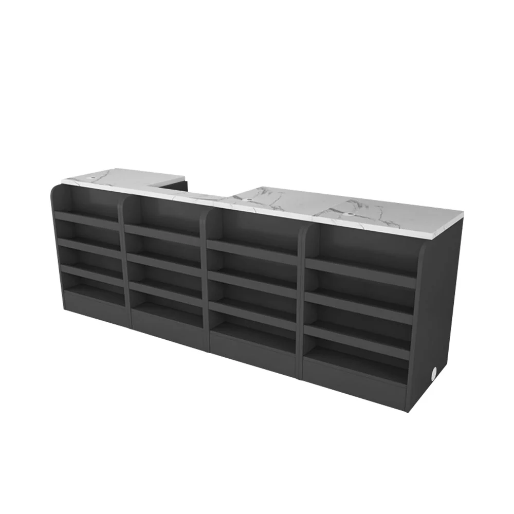 MODERA Slate Table Top Reception Desk MDF Cabinet - Image 4