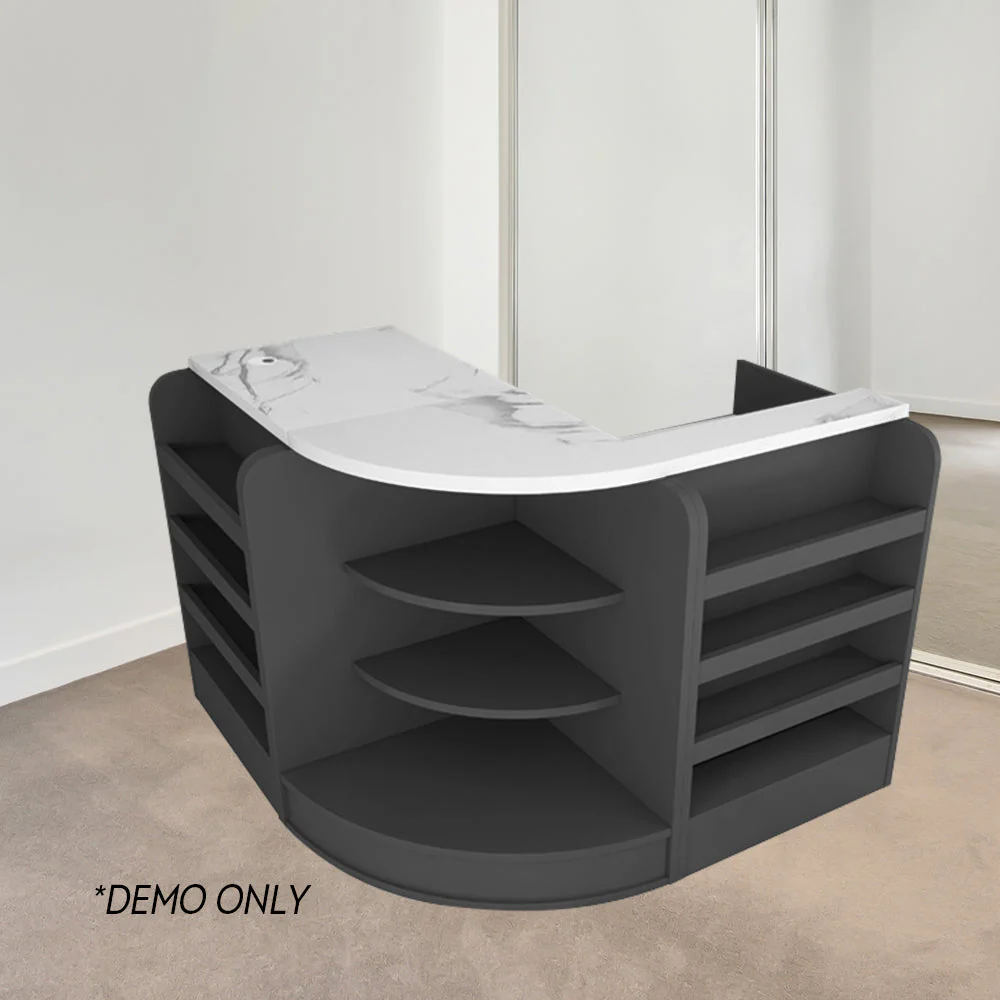 MODERA Slate Table Top Reception Desk MDF Cabinet - Image 8
